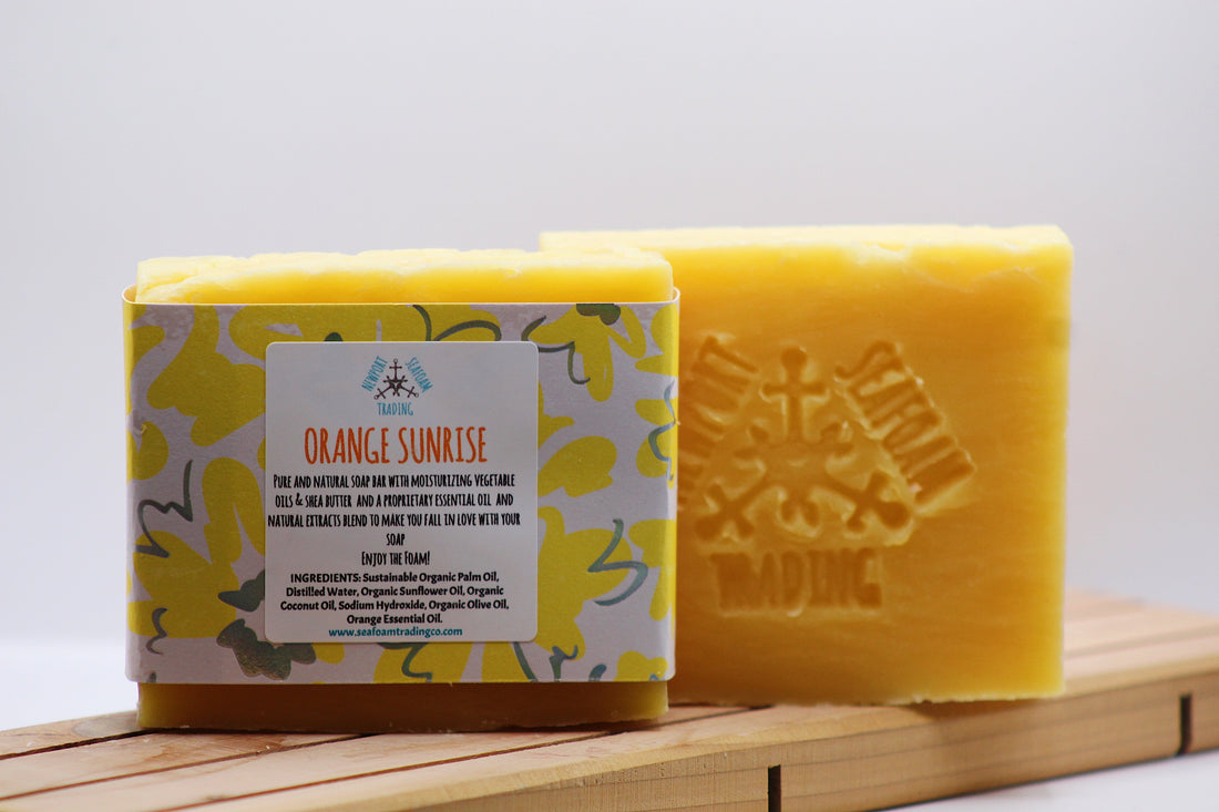 Orange Sunrise Organic Handmade Soap Bar