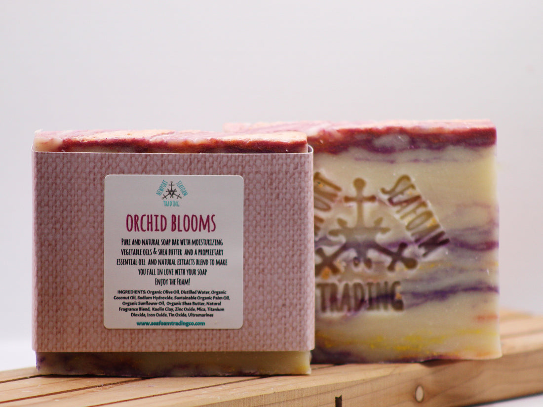 Orchid Blooms Organic Handmade Soap Bar