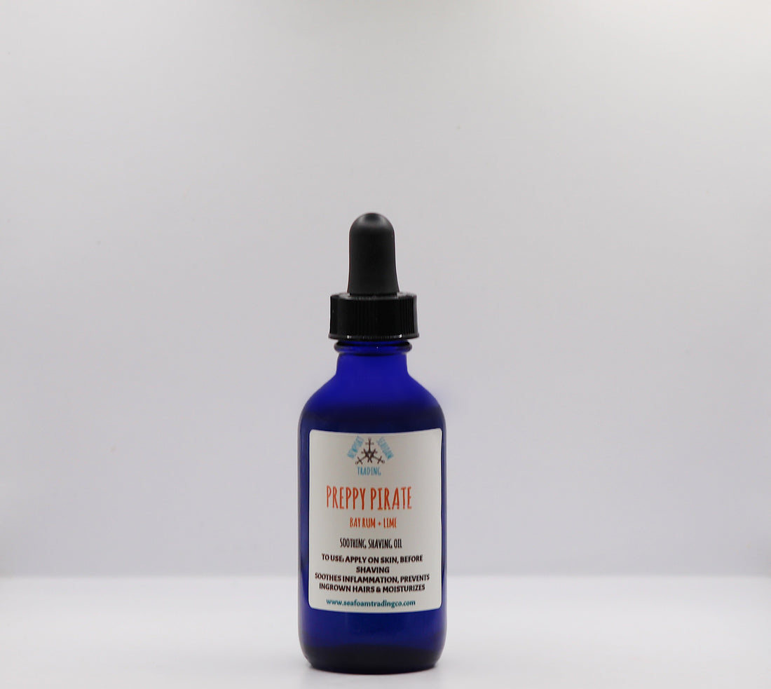 Preppy Pirate Organic Handmade Shaving Oil