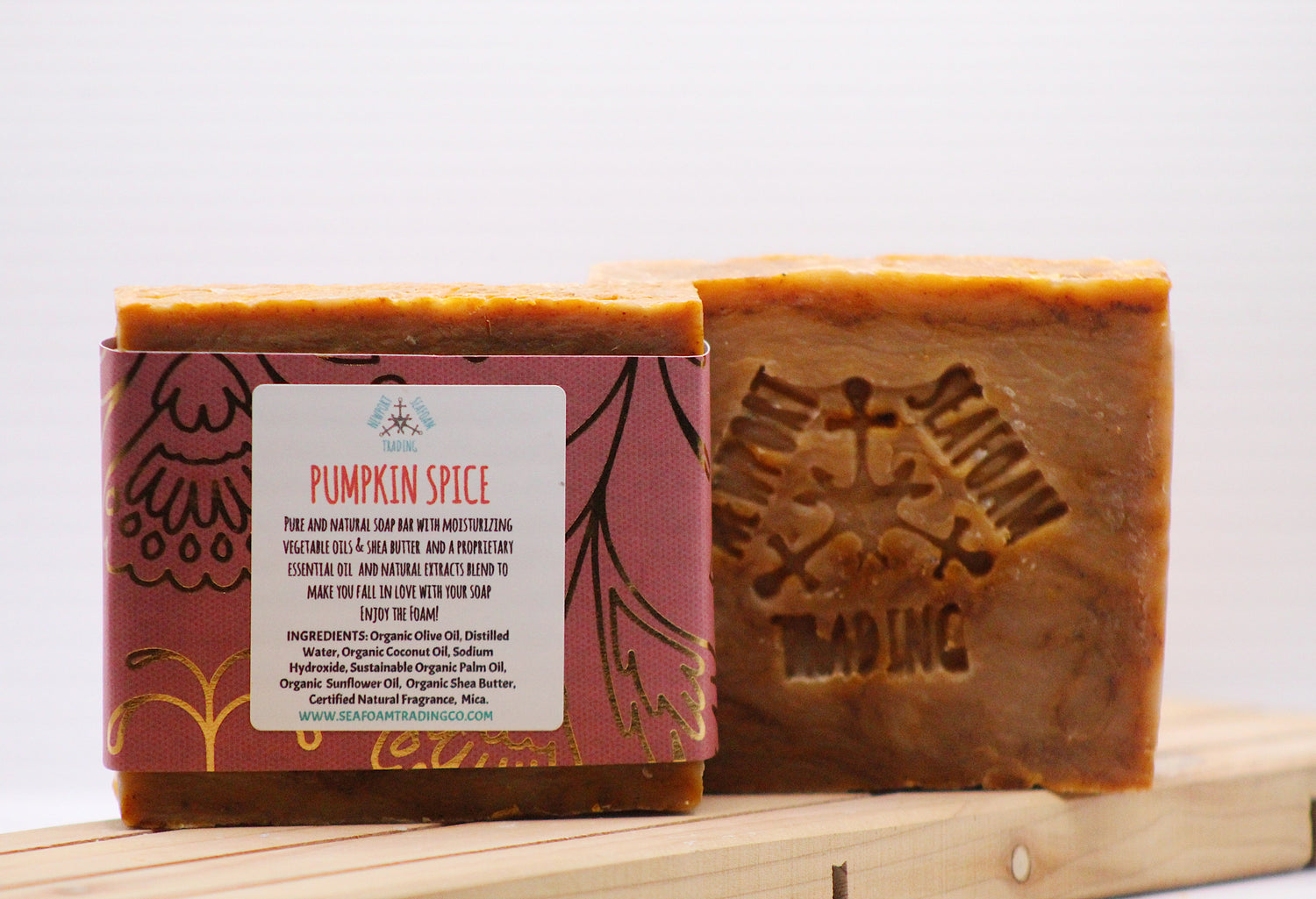 Pumpkin Spice Organic Handmade Soap Bar