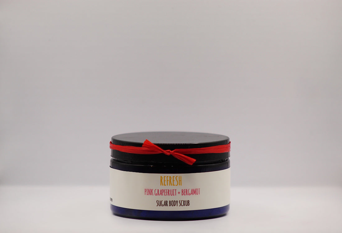 Refresh- Pink Grapefruit + Bergamot Organic Handmade Sugar Scrub