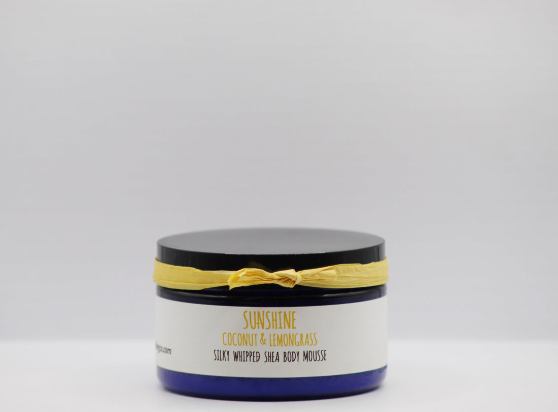 Sunshine- Lemongrass Coconut Organic Handmade Silky Whipped Shea Butter Mousse