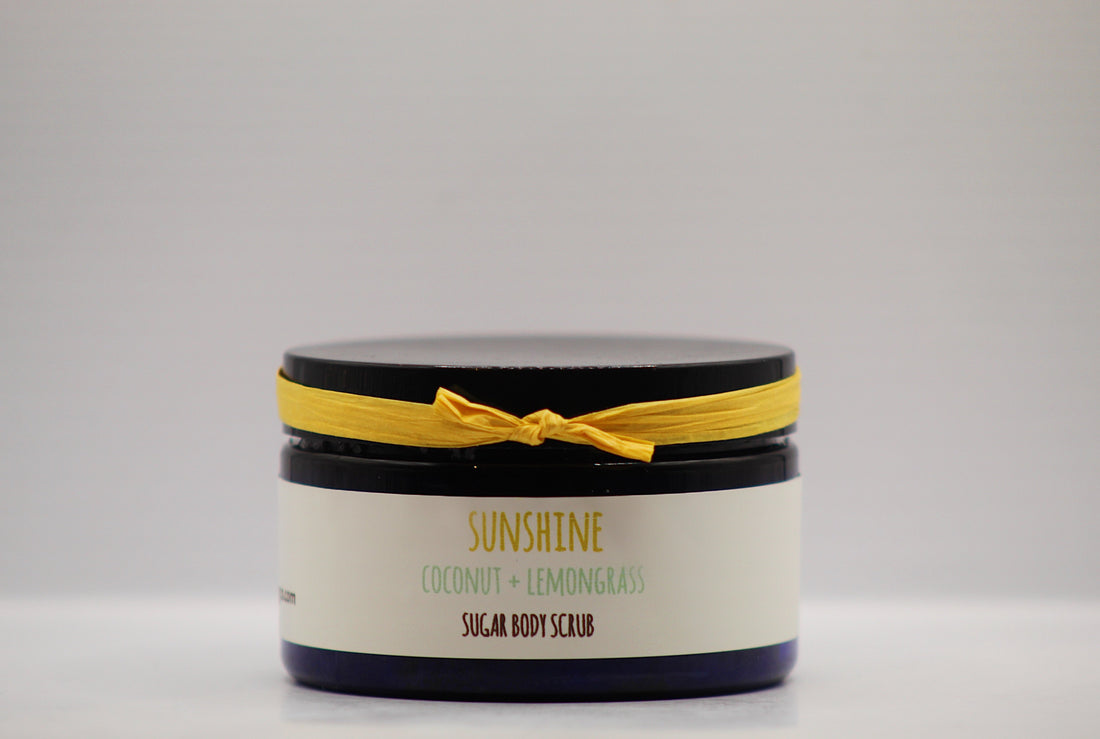 Sunshine- Lemongrass Coconut Organic Handmade Sugar Scrub