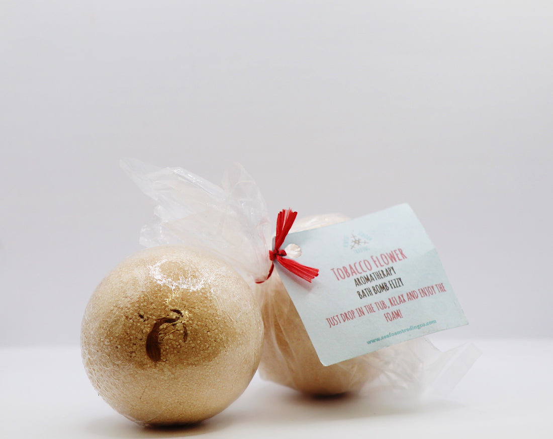 Tobacco Flower Organic Handmade Bath Bomb