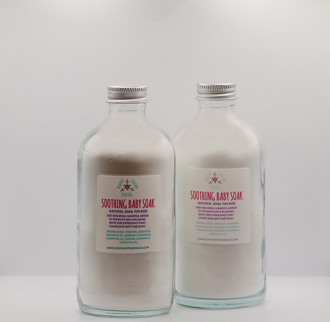 Lavender and Chamomile Soothing Organic Handmade  Bath Soak for Babies and Kids