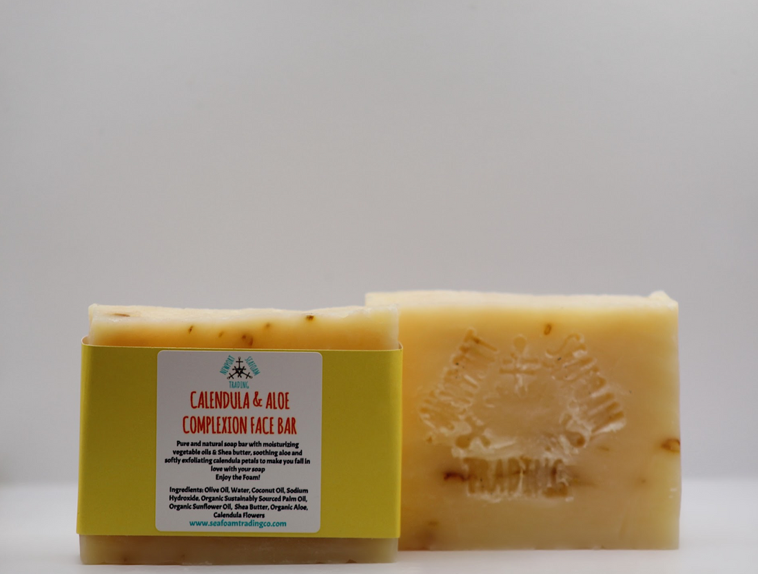 Healing Calendula & Aloe Complexion Organic Handmade Face Bar