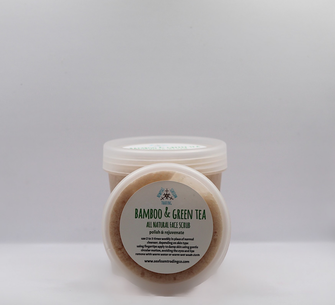 Bamboo + Green Tea Natural Face Scrub