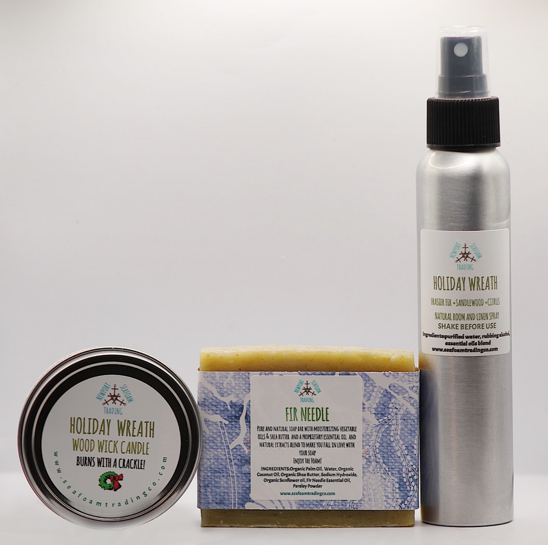 Holiday Wreath  Home Aromatherapy Gift Set.