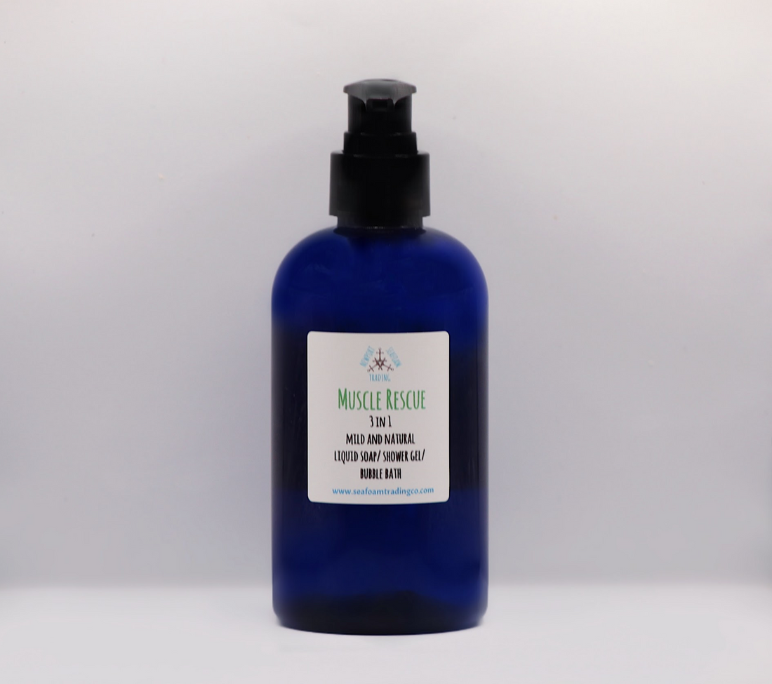 Muscle Rescue - Peppermint, Eucalyptus, Rosemary, Orange Organic Liquid Soap
