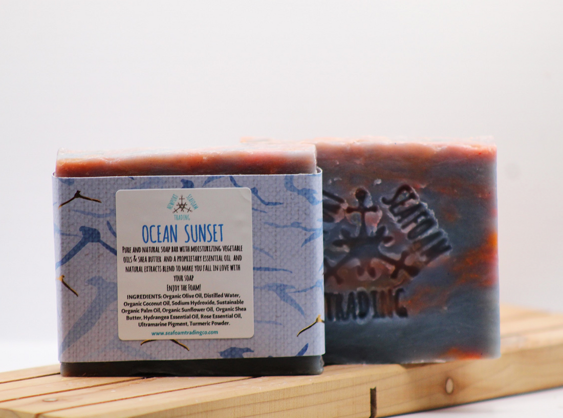 Ocean Sunset Organic Handmade Soap Bar