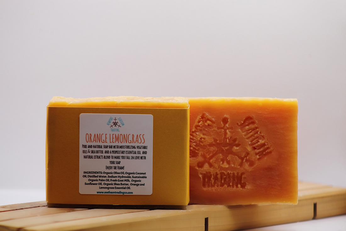 Orange Lemongrass Organic Handmade Soap Bar