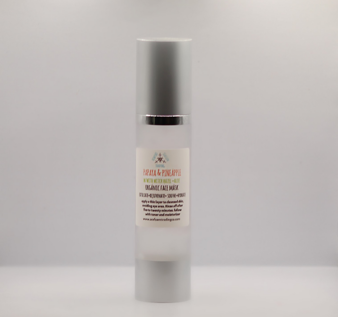 Exfoliate + Rejuvenate  - Papaya & Pineapple  Organic Face Mask