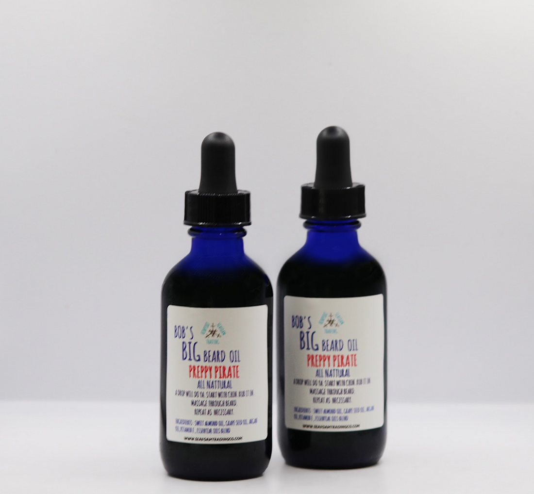 Preppy Pirate Organic Handmade Beard Oil
