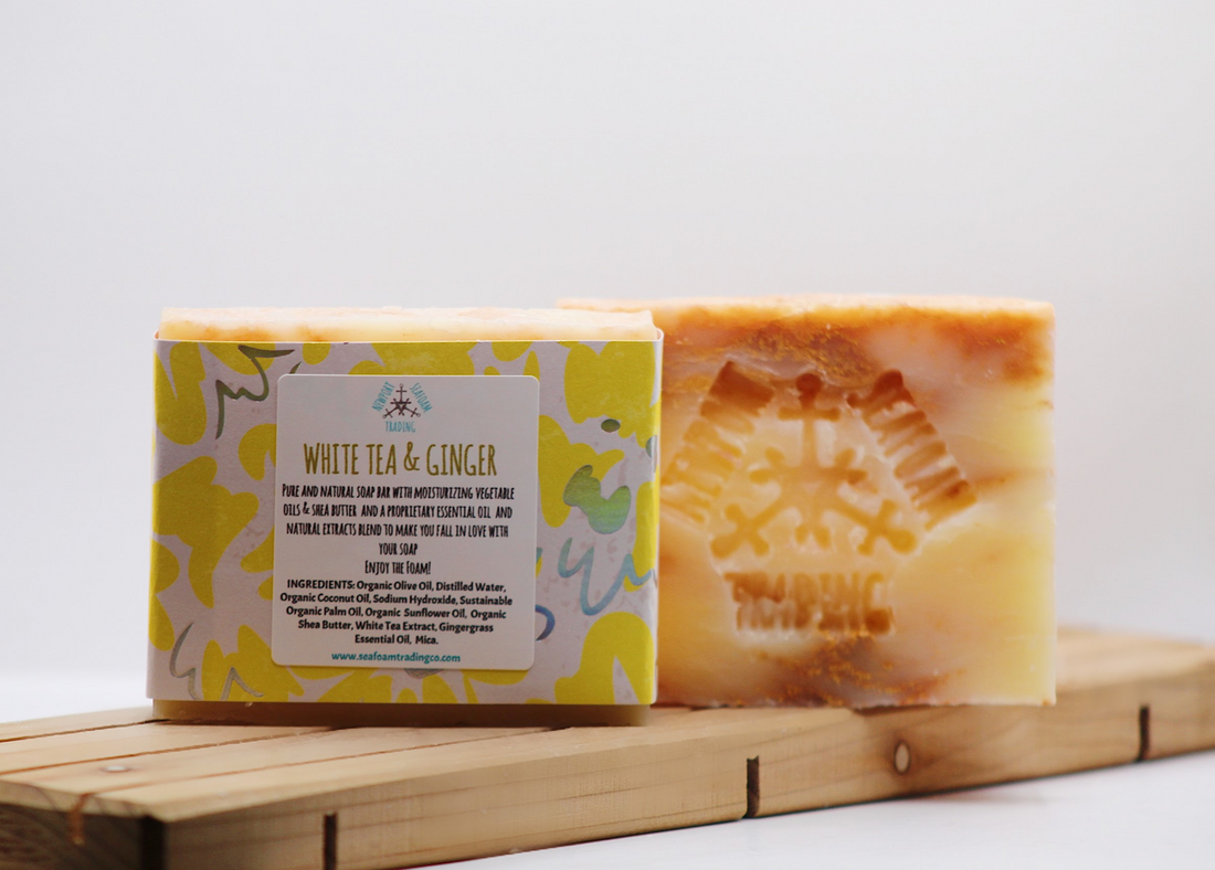 White Tea & Ginger Organic Handmade Soap Bar